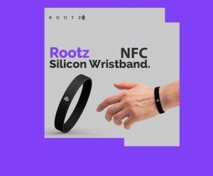 Rootz Re-programmable NFC Silicon Wristband